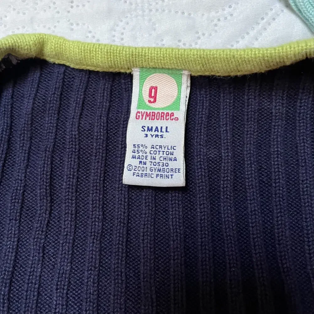 Gymboree Vintage Color Block Cardigan Size 3